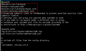 更改MySQL/MariaDB数据库默认位置